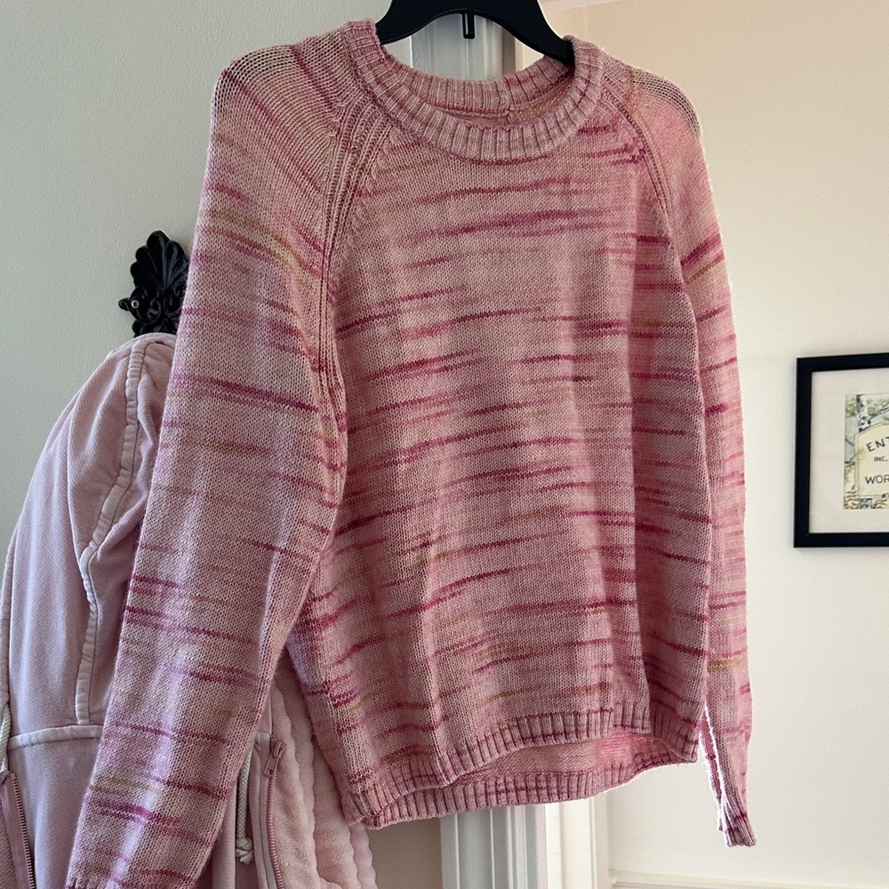 J. Crew Factory Pink Patterned Women's Sweater